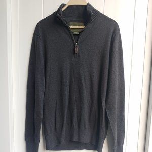 Eddie Bauer Mens Quarter Zip Sweater